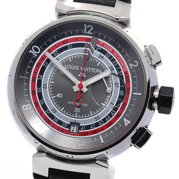 LOUIS VUITTON Tambour Voyage Q102C Limited to 888 chronographs AT Men's - Picture 1 of 6